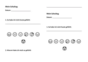 Vorschau - Arbeitsblätter - Mein Schultag - Seite 1