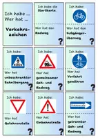 Vorschau - Spiele - Lesespiel Verkehrszeichen Radfahrtraining - Seite 1