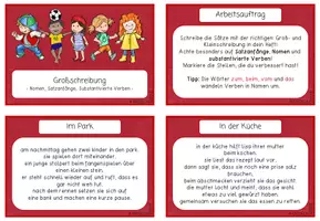 Vorschau - Stationenlernen - Großschreibung | Nomen | Satzanfänge | Substantivierte Verben - Seite 2
