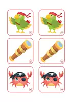 Vista previa - Unidades / Secuencias / Situaciones de Aprendizaje - JUEGO DE MEMORIA: PAREJAS PIRATA - página 1