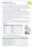 Vorschau - Arbeitsblätter - Reading Comprehension - Journey in time (Mayflower, Pilgrims) - Seite 2