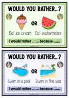Vorschau - Stationenlernen - Sommerliches Englisch-Spiel – Would You Rather...? - Seite 2