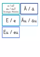Vorschau - Fördermaterial/Inklusion - Ableiten - ä und äu - Klasse 3-5 - Regelkarte + Wortkarten - Seite 3