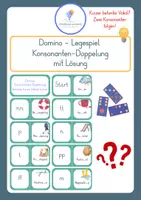 Vorschau - Spiele - Doppelkonsontanten - Materialpaket - Klasse 3-5 - Regelkarte, Bildkarten, Arbeitsblätter, Spiele - Seite 1