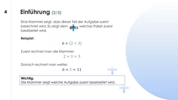 Vorschau - Poster - Mit Klammern rechnen (Klammerregel) - Einführung (G/M/E) - Seite 3
