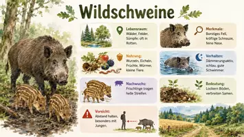 Vorschau - Arbeitsblätter - Arbeitsblätter zum Thema "Wildschwein" + Lösung & MP3 + Infografik - Seite 3