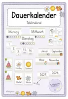 Vorschau - Anderer Materialtyp - Dauerkalender: Kalender fürs Klassenzimmer - Deckblatt