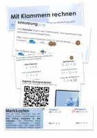 Vorschau - Poster - Mit Klammern rechnen (Klammerregel) - Einführung (G/M/E) - Deckblatt