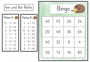Vorschau - Stationenlernen - Mathe-Bingo Klasse 2 | Rechen-Bingo Materialpaket zu den vier Grundrechenarten - Seite 3