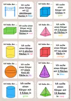 Vorschau - Bildkarten - Mathe Domino Geometrie Mathespiel Kl. 2/ Kl. 3/ Kl.4 - Deckblatt