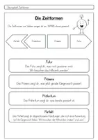 Vorschau - Arbeitsblätter - Übungsheft Zeitformen - Präsens, Futur, Perfekt, Präteritum - Seite 3