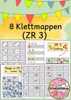 Vorschau - Arbeitsblätter - ZR3, Klettmappe, Zahlenraum drei, Förderschule - Deckblatt