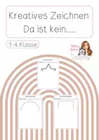 Vorschau - Arbeitsblätter - Kreatives Zeichnen - Das ist kein... - Deckblatt