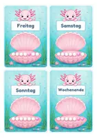 Vorschau - Bildkarten - Wochentage Fähnchen Wimpel Klassendeko - Seite 3