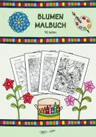 Vorschau - Mal- und Bastelvorlagen - Malbuch Blumenbilder - 95 Ausmalbilder (Konzentrationsritual) - Deckblatt