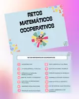 Vista previa - Hojas de trabajo - CUADERNILLO DE RETOS MATEMÁTICOS COOPERATIVOS - Portada