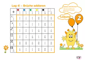 Vorschau - Spiele - Spiele "Leg 4" Brüche addieren und subtrahieren - Seite 3