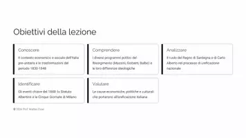 anteprima - Presentazioni / Lavagne - IL RISORGIMENTO (19 Slide + Verifica) - Pagina 1
