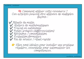 Aperçu - Cartes d'exercices - 32 Problèmes de Maths CE2 Période 5 – Évolutif - Page 2