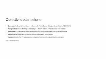 anteprima - Presentazioni / Lavagne - L’Unità d’Italia 1: Dal 48 a Cavour - Pagina 1