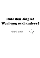 Vorschau - Arbeitsblätter - Jingles in der Werbung - Werbung mal anders - Seite 1