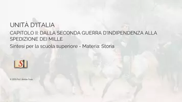 anteprima - Presentazioni / Lavagne - UNITA-DITALIA-cap-II: II guerra e i Mille - Pagina di copertina