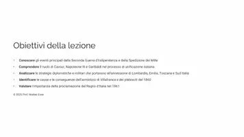 anteprima - Presentazioni / Lavagne - UNITA-DITALIA-cap-II: II guerra e i Mille - Pagina 1