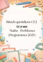 Aperçu - Cartes d'exercices - 32 Problèmes de Maths CE2 Période 5 – Évolutif - Page de couverture
