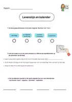 Voorbeeld - Huistaak: levenslijn en kalender - Voorblad