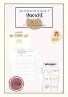 Vorschau - Stundenentwürfe - Kleiderbügelwaage I direkter Vergleich I wiegen I Gewicht - Deckblatt