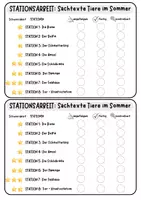 Vorschau - Unterrichtsreihen - Sachtexte Tiere im Sommer – Stationsarbeit Deutsch Klasse 5 | Differenziert & mit Lösungen - Seite 2