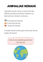 Vista previa - Hojas de trabajo - ANIMALI MUNDUA - página 1