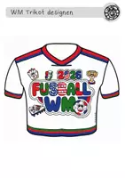 Vorschau - Mal- und Bastelvorlagen - WM Kunst – Trikot selbst designen | Fußball Kunstprojekt Klasse 1–4 - Seite 1