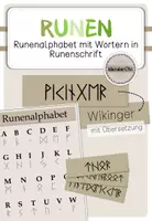 Vorschau - Spiele - Runenalphabet mit Runenwörtern (+ Übersetzung) - Deckblatt