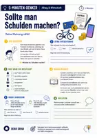Vorschau - Arbeitsblätter - Sollte man Schulden machen? 5-Minuten-Denker für Wirtschaft & Alltag | Diskussionsimpuls ab Klasse 7 - Seite 1