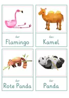 Vorschau - Spiele - Zootiere – Wort- und Bildkarten | Tiere im Zoo | 54 Tiere mit Artikel & Silbenschrift | differenziert Kita bis Klasse 2 | DaZ - Seite 2