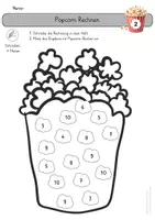 Vorschau - Arbeitsblätter - Arbeitsblatt Popcorn Rechnen_Addition - Seite 2