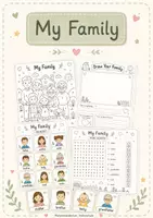 Vorschau - Arbeitsblätter - My family_Materialstübchen_Volksschule - Deckblatt
