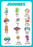 Vista previa - Hojas de trabajo - Reptes de joguines: calculem euros! - Portada