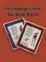Vorschau - Mal- und Bastelvorlagen - Abschiedsgeschenk für deine Klasse! - Deckblatt