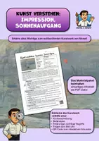 Vorschau - Arbeitsblätter - Kunst verstehen: Impression, Sonnenaufgang von Monet (Infoblatt zum Kunstwerk) - Deckblatt