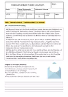 Vorschau - Arbeitsblätter - Inhaltsangaben Klassenarbeiten Deutsch: Kurzgeschichte, Ballade, Fabel, Kalendergeschichte & Sachtext - Seite 2