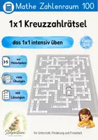Vorschau - Unterrichtsreihen - Einmaleins Kreuzzahlrätsel / Kreuzworträtsel 1x1 - Deckblatt