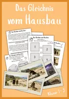 Vorschau - Stundenentwürfe - Das Gleichnis vom Hausbau - Unterrichtsstunde mit Bildern und Geschichte - Deckblatt