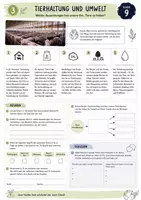 Vorschau - Stundenentwürfe - Tierhaltung und Umwelt - Unterrichtsmaterial mit Arbeitsblättern und Lösungen - Seite 3