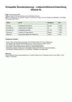 Vorschau - Stundenentwürfe - Lebensmittelverschwendung verstehen – Ursachen, Folgen & nachhaltiger Konsum | Naturwissenschaften Klasse 9 - Seite 1
