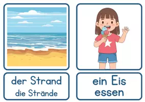 Vorschau - Arbeitsblätter - DaZ / DaF / Deutsch Grundschule - Im Sommer - Wortschatz - Seite 3