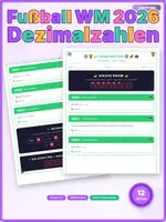 Vorschau - Arbeitsblätter - Fußballturnier 2026 Escape Room Dezimalzahlen Klasse 5-6 - Deckblatt