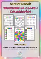 Vista previa - Juegos / Gamificación - Siguiendo la Clave 1 Coloreamos (Atención y calculo) - Portada