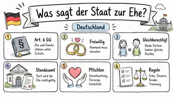 Vorschau - Arbeitsblätter - Lernposter + Arbeitsblätter zum Thema "Was sagt der Staat zur Ehe?" + Lösung & MP3 + Mindmap + Infografik - Seite 2
